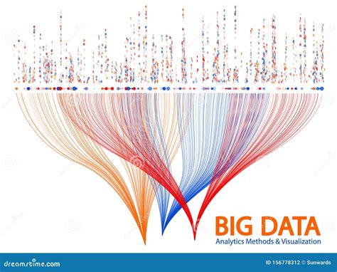 Big Data Visualization Concept Vector Stock Vector Illustration Of