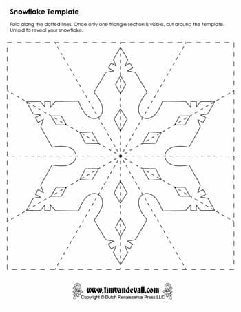 Looking for a christmas snowflakes mockup? Snowflake Template #1 - Tim's Printables