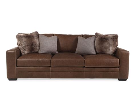 Bernhardt & bernhardt interiors upholstery wood finishes. Bernhardt Tolbert Leather Sofa | Mathis Brothers Furniture