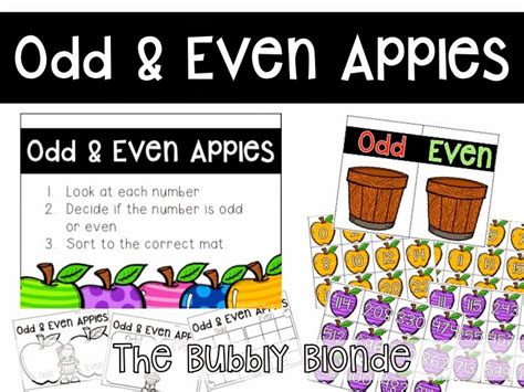 Even And Odd Numbers Freebie Classroom Freebies