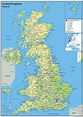 Mapa geográfico del Reino Unido (UK): topografía y características ...