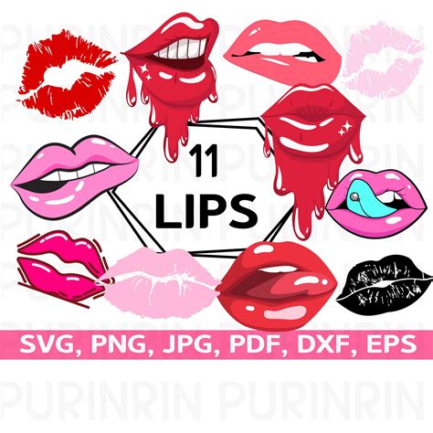 Lips Svg Dripping Lips Svg Biting Lips Svg Lips And Etsy Dripping