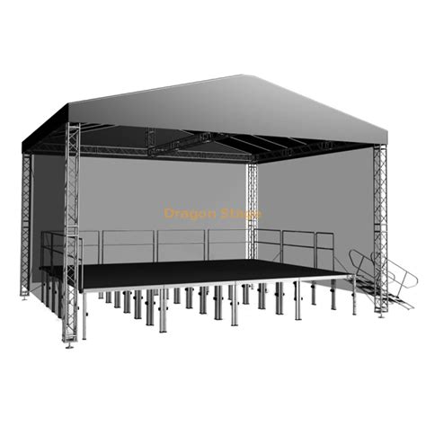 Easy Install Aluminum Mobile Event Stages Outdoor Portable Concert