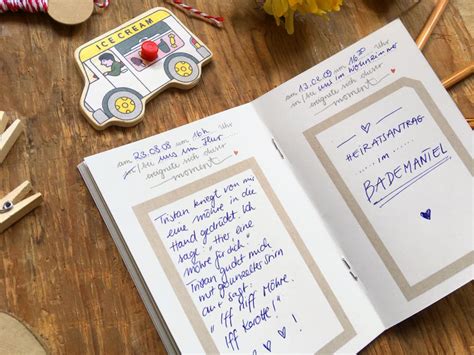 Tagebuch A Mini Erinnerungsalbum Zum Eintragen Sch Ner Momente Eine