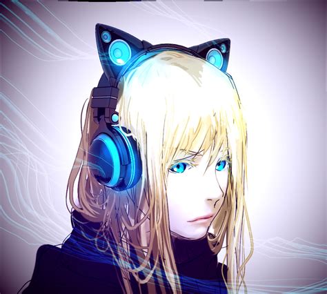 Safebooru 1girl Animal Ears Axent Wear Blonde Hair Blue Eyes Cat Ears