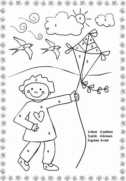 Number Spring Weather Preschool Worksheets Kindergarten Toddler