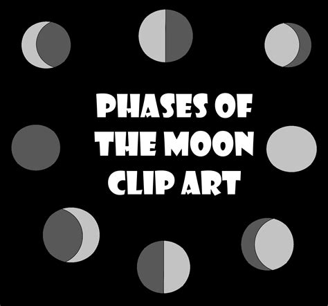 Phases Of The Moon Clip Art Teacha