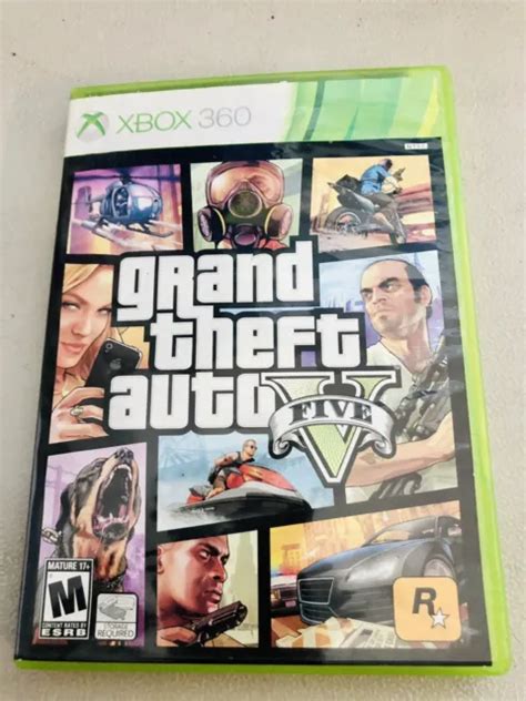 Gta Grand Theft Auto V 5 Microsoft Xbox 360 Game Complete Wmanual