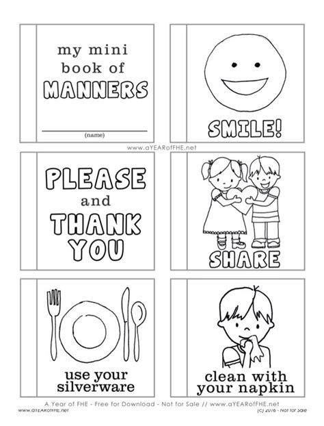 Good Manners Worksheets And Lessons Free Printables Artofit