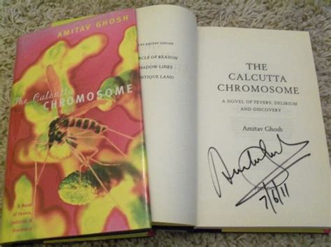 amitav ghosh the calcutta chromosome signed first edition analecta books bespoke signed