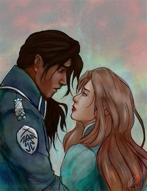 A Quick Doodle Of Shallan And Kaladin With Some Color Thrown In I Love These Two And Drawing