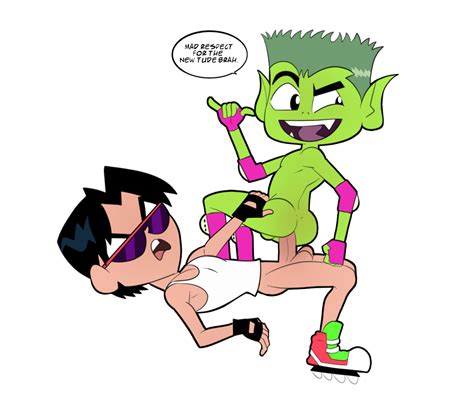 Rule 34 Anal Beast Boy Dc Dick Grayson Duo Gay Green Penis Iyumiblue