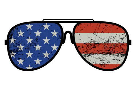 American Flag Sunglasses 4th Of July Graphic By Sunandmoon · Creative Fabrica