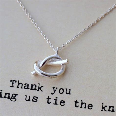 Thank You For Helping Me Tie The Knot Necklace By Attic