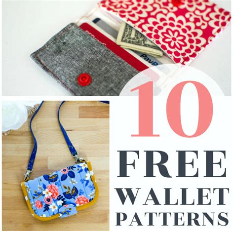 10 Free Wallet Sewing Patterns