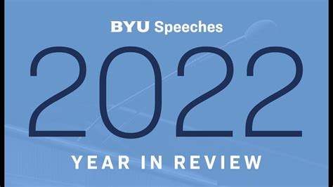 Byu Speeches 2022 Year In Review Youtube