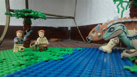 Blue And The Hunters Lego Jurassic World Moc Jurassic World Camp