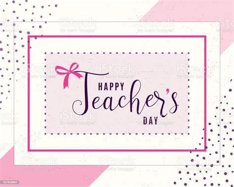 Vector Illustration Of Happy Teachers Day Greeting Design For Print