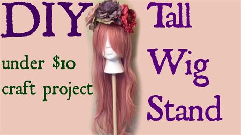 Learn ⭐how to make a wig at home⭐ using the simple diy procedure in. DIY Tall Wig Stand for under $10.00 - YouTube