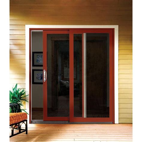 Jeld Wen 72 In X 96 In W 2500 Contemporary Bronze Clad Wood Left Hand