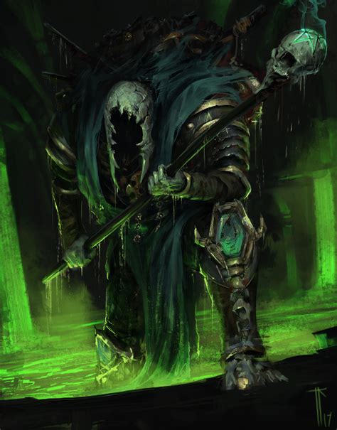 Morbid Fantasy Necromancer Horror Character Concept By