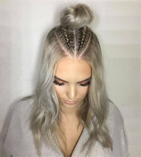 Trend Watch Mohawk Braid Into Top Knot Half Up