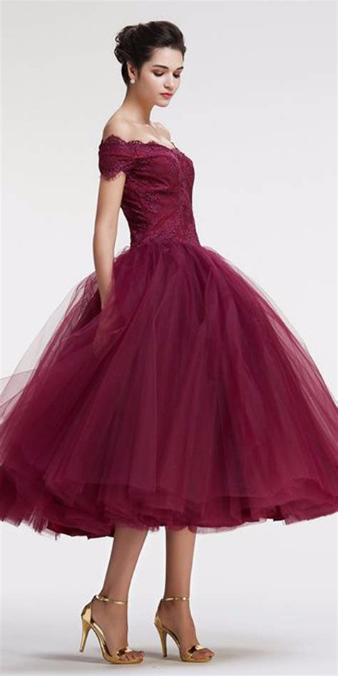 Vintage 1950s Short Burgundy Prom Dress Elegant Lace Cap Sleeve