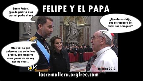 Felipe y el Papa eljueves es Tú eres el redactor