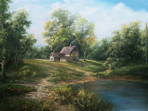 Country House Oil Painting By Kevin Hill Watch Short Oil Painting
