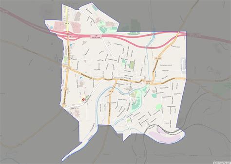 Map Of Brookville Borough Pennsylvania