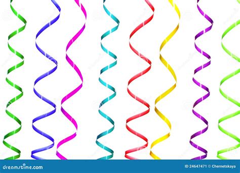 Beautiful Color Streamers Stock Image Image 24647471