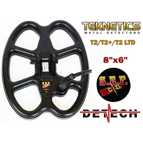 Detech 8x 6 Search Coil For Teknetics T2 T2 T2 Ltd Metal Detector