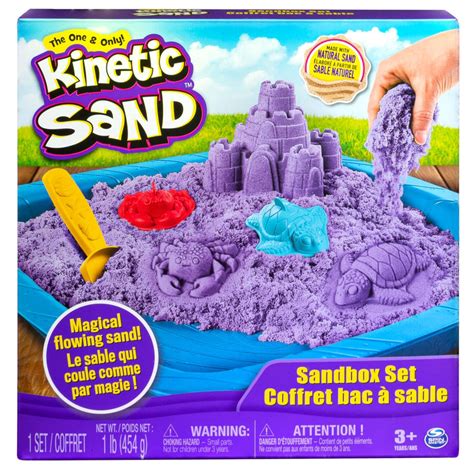 Kinetic Sand Sandbox Playset 1 Lb Of Assorted Sand Colors Spin