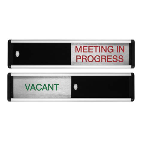 Buy Viro Vacantmeeting In Progress Sliding Door Sign Original