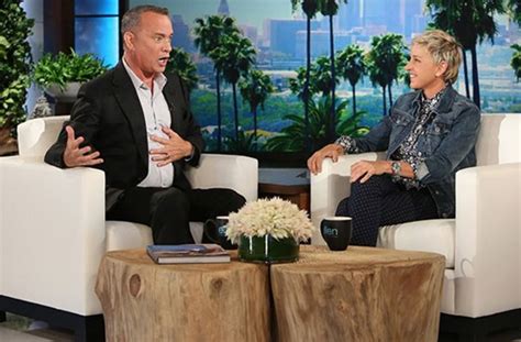 I'm a comedian, an animal lover and a talk show host. Tom Hanks and Ellen DeGeneres have a frantic conversation ...