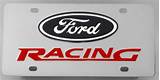 Ford Racing License Plate Pictures