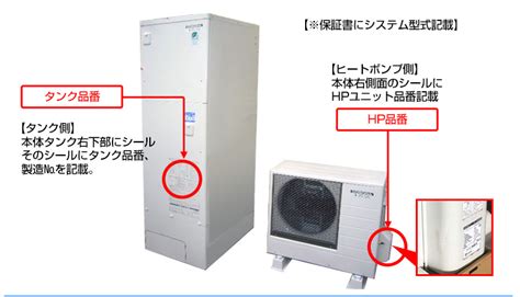 エコキュート・電気温水器の型式・型番の調べ方｜キンライサー