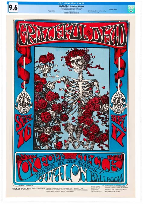 Cgc Certified Grateful Dead Concert Poster Sells For A Record 137500