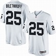 Men's Nike Oakland Raiders 25 Fred Biletnikoff Limited White NFL Jersey