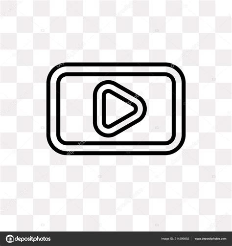 Youtube Vector Icon Isolated Transparent Background Youtube Logo