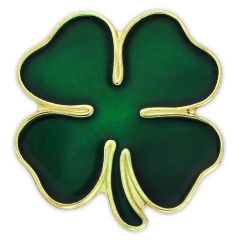 Green Four Leaf Clover Pin 100 Pack Of Lapel Pins Size 34 Durable