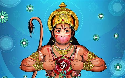 hd wallpaper hanuman ji 4k hindu god illustration lord hanuman animated wallpaper flare