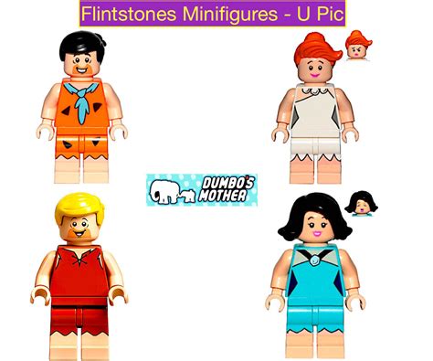 100 Lego The Flintstones Minifigures Fred Wilma Barney Betty Rubble 21316 New Ebay