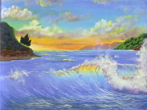 How To Paint The Ocean Seascape Patterns