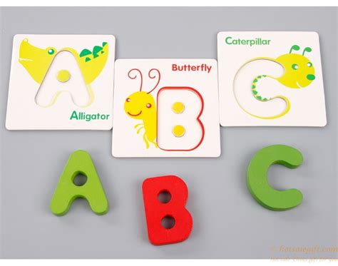 ألعاب تعليمية خشبية للتعليم المبكر في رياض الأطفال ، لعبة ألغاز الأبجدية الإنجليزية ، تصميم