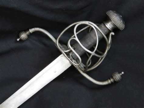 Fine North European Military Sword Tessak Dating To Circa 1600