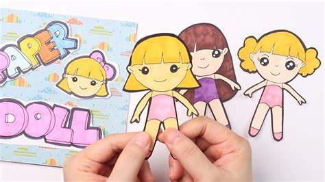 Diy Tutorial How To Draw Cute Paper Dolls And Dresses How To Draw A