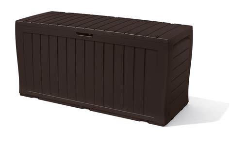 Keter Marvel Plastic Deck Storage Box Outdoor Patio Furniture 70 Gal