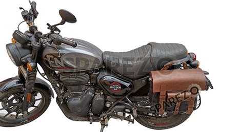 Royal Enfield Hunter Lh Rh Pannier Luggage Bags Black And Mounting