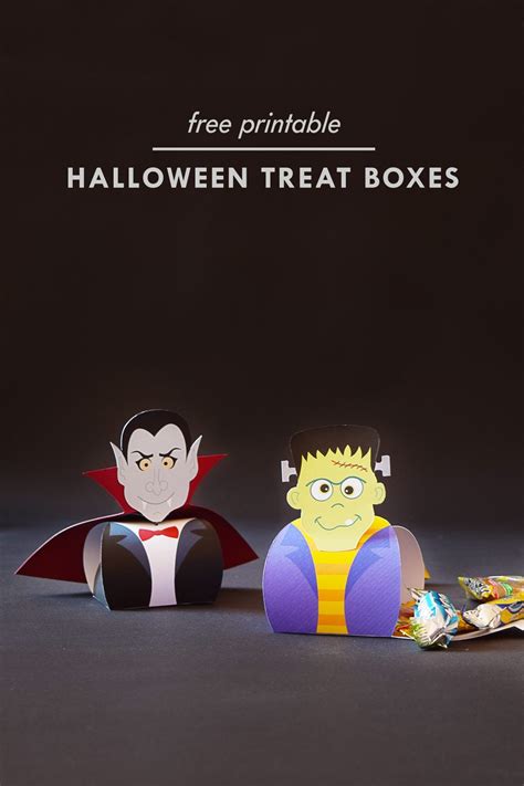 Diy Halloween Treat Boxes Free Printable Halloween Treat Boxes